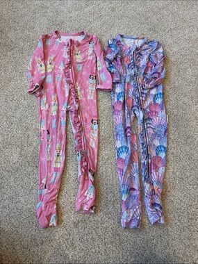 Milk + Coco Toddler Pink Nutcracker and Shells footie Pajama 18-24 months